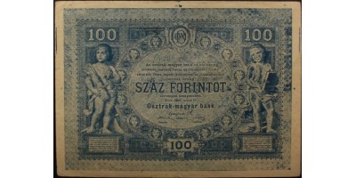 100 forint 1880 korabeli reklám nyomtatvány R!